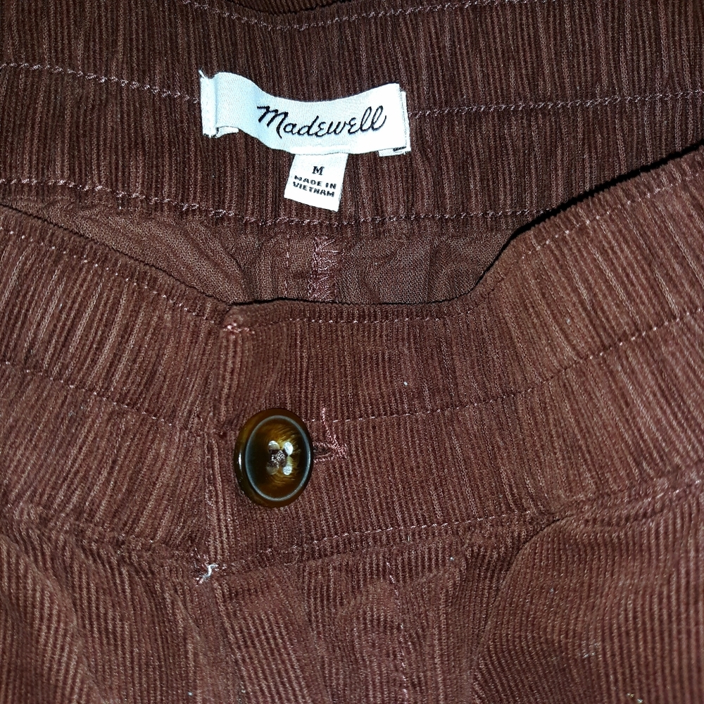 🆕️Corduroy Pull On Tapered Pants, Chocolate Brown - Picture 3 of 9